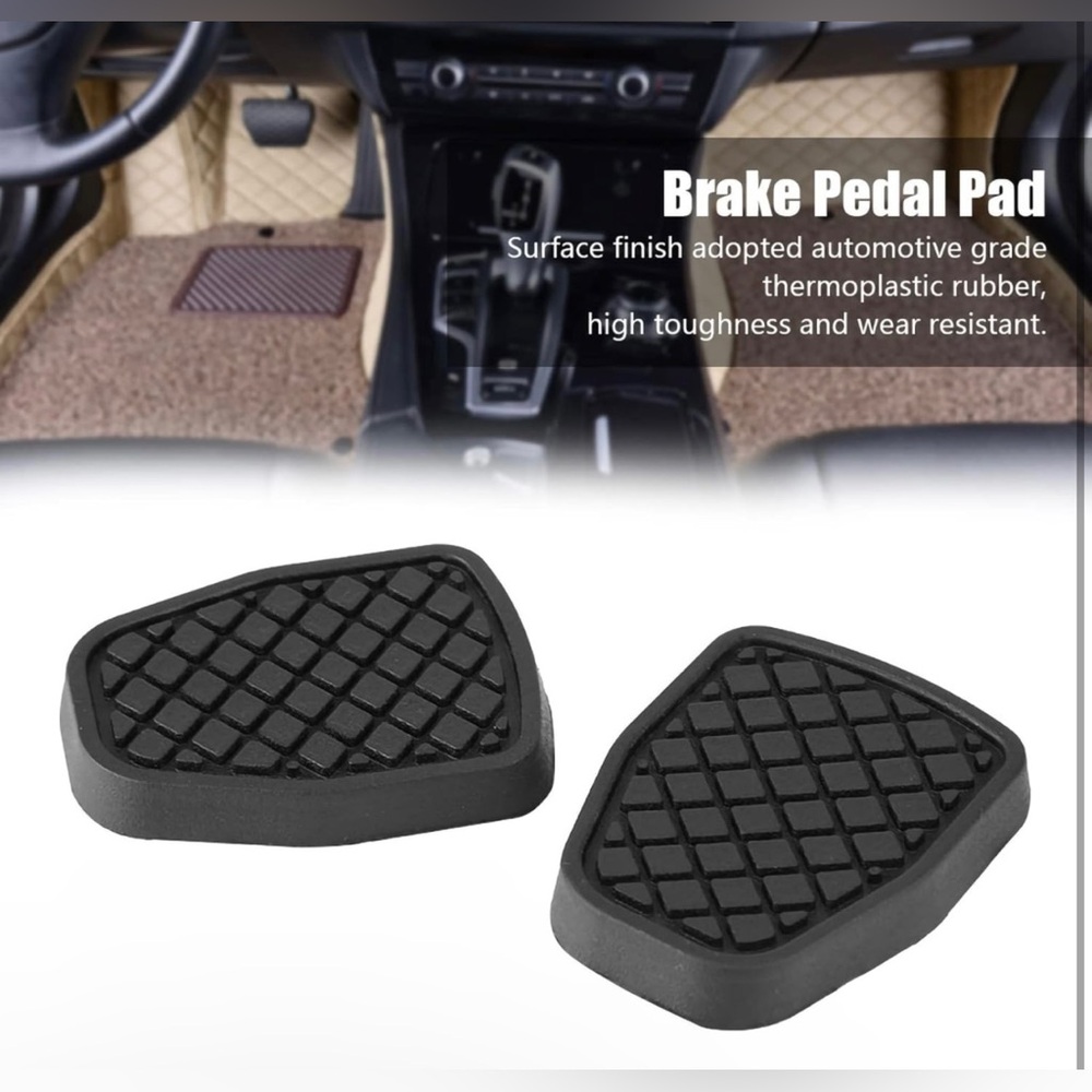 Brake Pedal Pad, Brake Pedal Rubber Cover, Non Slip Pedal Covers Replacement Kit